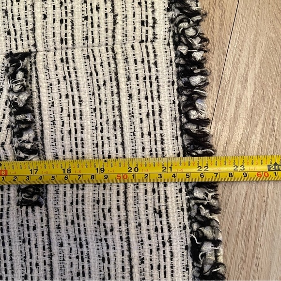 Le Chateau Black & White Tweed Blazer Jacket Designer Inspired SZ XXL - Picture 12 of 16